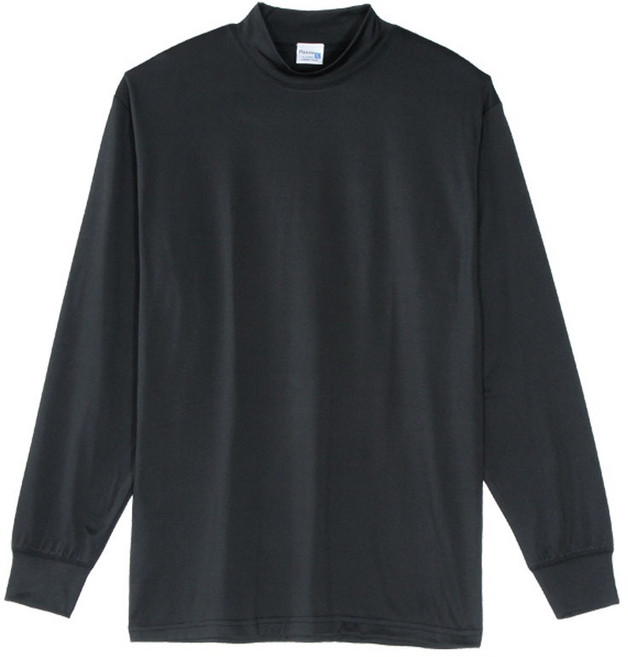 Pincers 品麝士 男暖絨高領保暖衣 輕薄刷毛發熱衣 黑色 XL