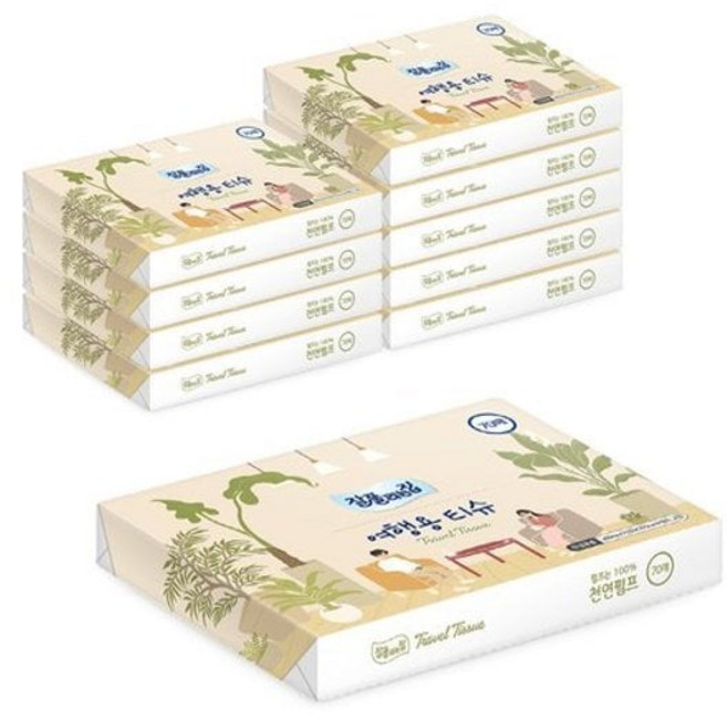 잘풀리는집 여행용 미용티슈 70매 20개입
