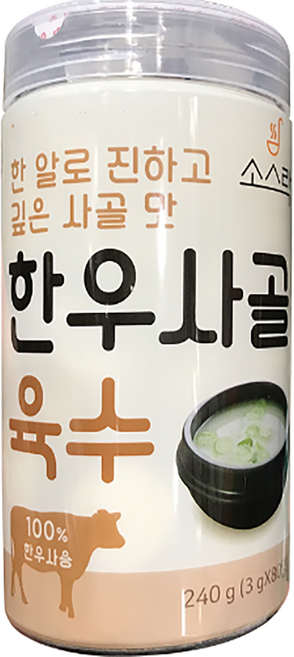 소스락 한우 사골 육수, 80개, 3g