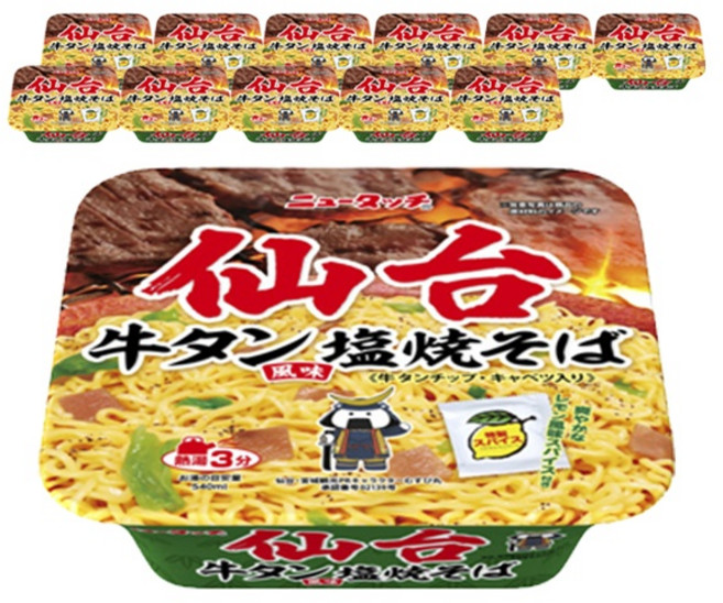 Newtouch 仙台牛舌風味鹽味日式炒麵, 12入