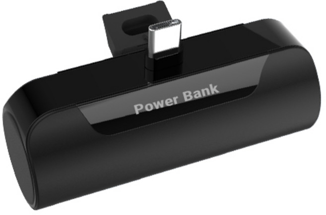 하마다 도킹형 미니 5000mAh 보조배터리 C타입, PR-ST5000-C(C타입), 블랙