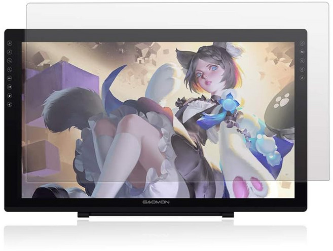 GAOMON 액체 탭 PD2200 전용 21.5 인치 액정 보호 필름 반사 방지 지문 방지, 1개, 상세페이지 참조