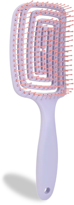 라스몰 가볍고 튼튼한 엉킴방지 빗 브러쉬, 1개, 보라색