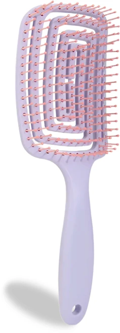 라스몰 가볍고 튼튼한 엉킴방지 빗 브러쉬, 1개, 보라색 - 쿠팡