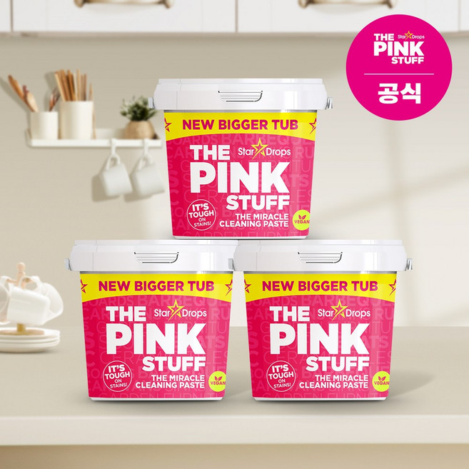 핑크스터프 만능클리너 페이스트클리너, 850g, 3개