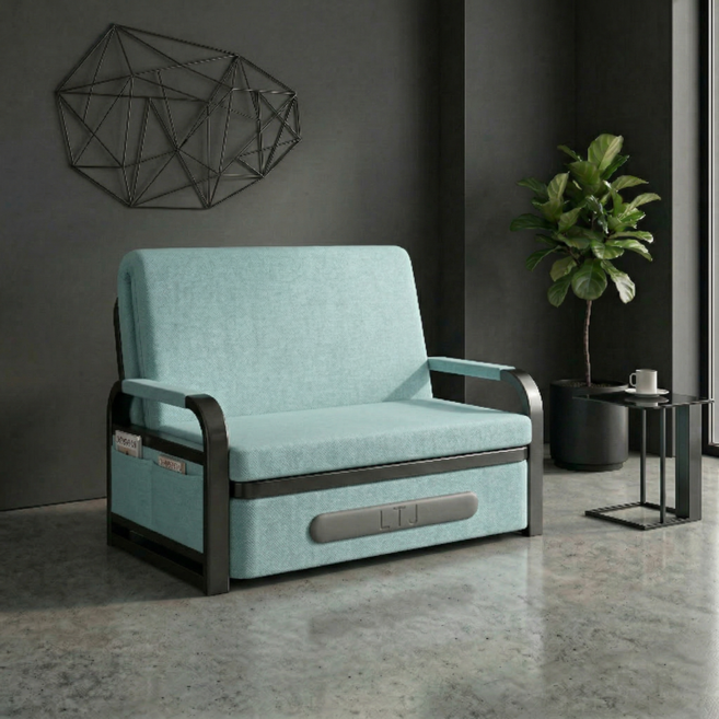 베아트룸 라텍스 1인용 접이식 소파베드 82cm BRL2, 민트