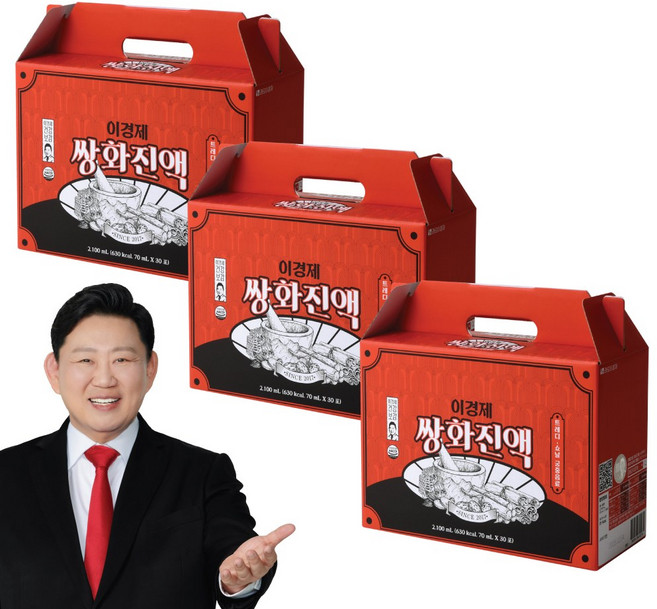 이경제원장 쌍화진액 쌍화탕 무설탕 쌍화차, 3박스, 30개입, 70ml