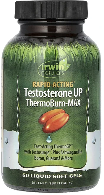 단백질 비타민 철분 마그내슘 칼슘 Irwin Naturals 속효성 테스토스테론 UP® 써모번-맥스 액상 소프트젤 60정 고루고루섭취해주세요, IrwinNaturals속효성테스토스테론UP써모번맥스액, 1개 - 쿠팡