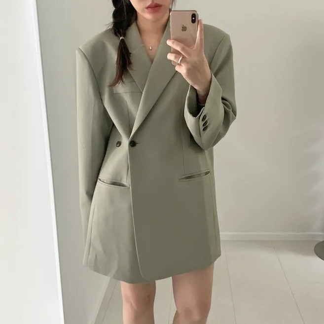 러브베리 여성 오버사이즈 더블 자켓 JL0209A