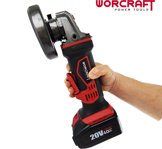 워크래프트 4인치 충전 앵글그라인더 CAG-S20Li 2.0Ah배터리1개+충전기1개 풀세트, 1개