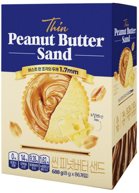 씬 피넛버터샌드, 1개, 688g
