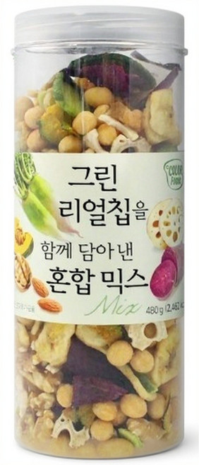 선명농수산 그린리얼칩을 함께담아낸 혼합믹스 [대포장용기], 480g, 12개