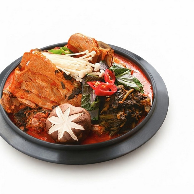 (김가네)배송 감자탕 3kg(5-6인분)/국내산 돈등뼈/실온보관 (라면사리1개+겨자1개 증정), 1개, 3kg