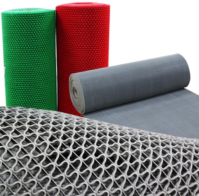 HNS 미끄럼방지매트 현관매트 바닥 롤 깔판 발판 매트, 90cmx6.5Tx50cm, 레드, 1개