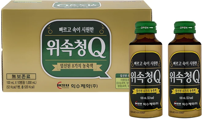 익수제약 위속청Q, 100ml, 10개 - 쿠팡