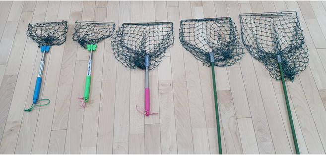 모아넷 탁구공 수거기 (허광은 수제 특허 탁구공 뜰채), 큰 망_색상랜덤_접이식X, 1개, 1개입