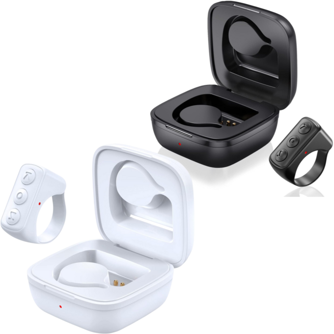 페이지프로 블루투스 무선 리모컨 이북 전자책 유튜브 틱톡 음악 사진 촬영, 블랙, 1개