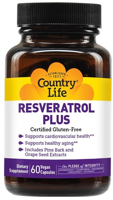 컨트리 라이프 레스베라트롤 플러스 60 베지캡슐, 1개, 60정 - 쿠팡