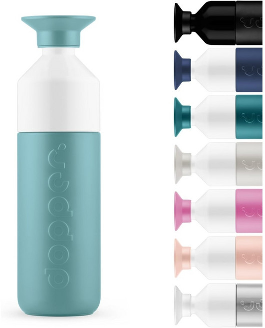 도퍼 Dopper보온병 580ml 블레이징 블랙, 580 ml, 보틀노즈 블루