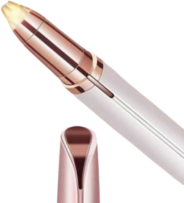 래리스 전동 눈썹 정리기 제모 잔털 다듬기, 화이트