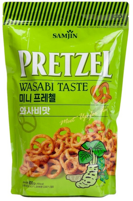 미니 프레첼 와사비맛, 300g, 16개