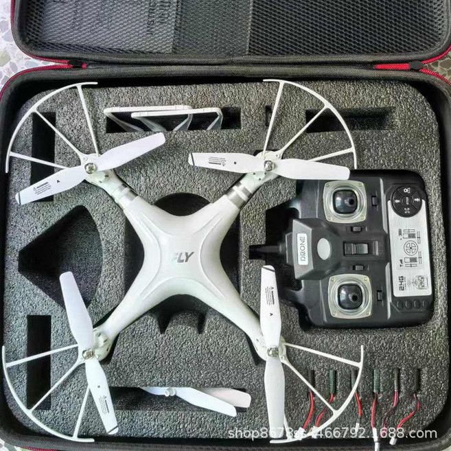 比賽無人機 學生教育 飛行器訓練器材 穿越機 越障打擊賽 航拍, 白色無航拍+收納包,雙電套餐, 1個