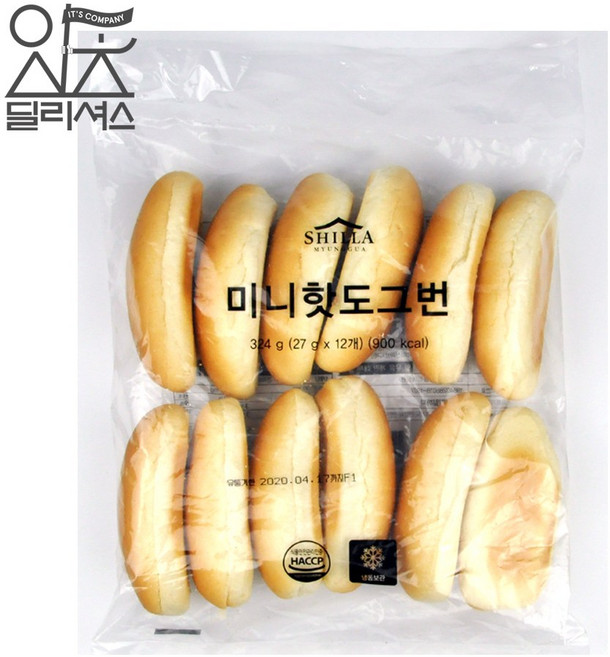 이케아 신라명과 미니 핫도그번 핫도그빵 12개입, 1개, 324g