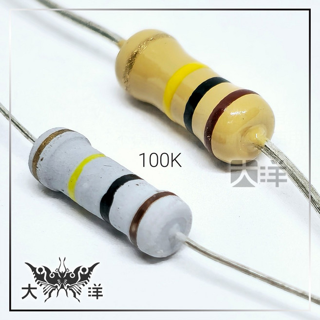 金屬氧化膜電阻 560歐姆, 1個, 100K(千歐姆), 100K歐姆