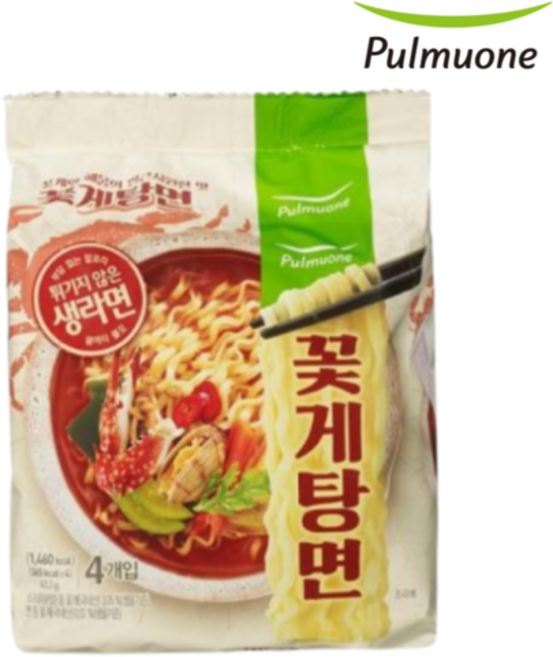 풀무원 로스팅 짜장면 파기름 4개입 외 9종, 8.꽃게탕면, 4개