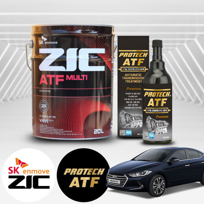 아반떼 AD(15~17) 가솔린 지크 ATF 멀티 미션오일 20L+프로텍 미션보호제