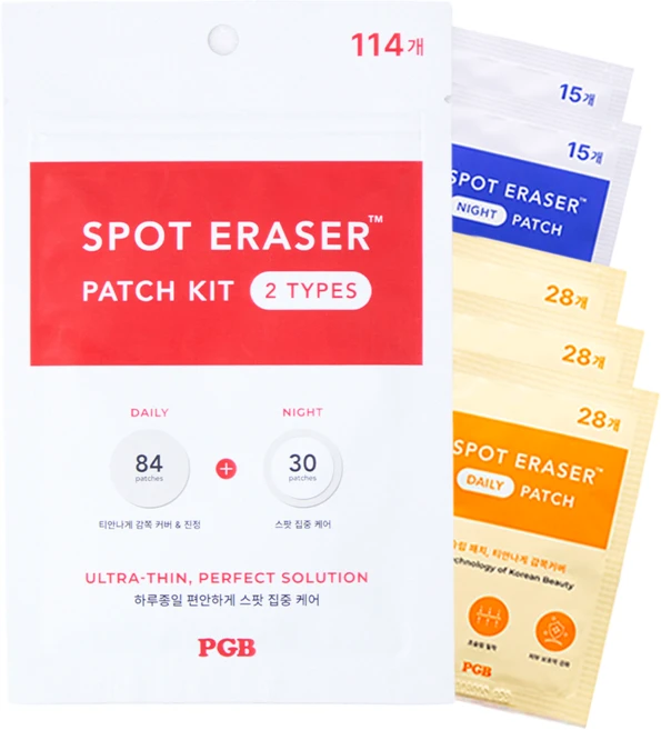 스팟이레이저 24시간 티안나는 여드름패치 대용량, 1개, 114개입 - 쿠팡
