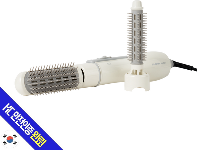피닉스 헤어컬 빗드라이기 PD-650 650W, 화이트