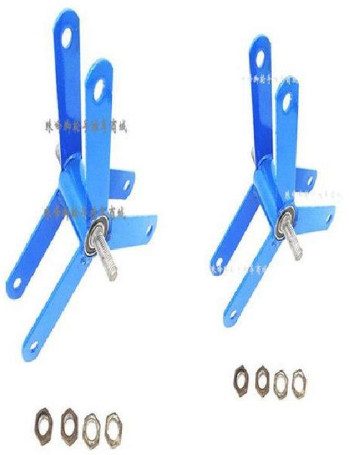 핸드 가능 수레용 3휠 계단 6륜 카트 부품 교체용 바퀴 등반, N. 축 포함 파란색 삼각대 1쌍