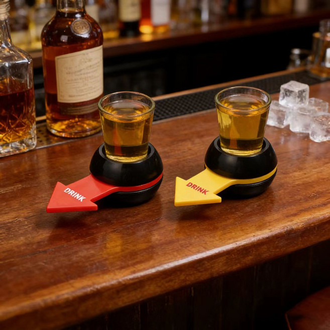 술자리 파티 보드게임 단체 게임 회전룰렛, 1개, 레드