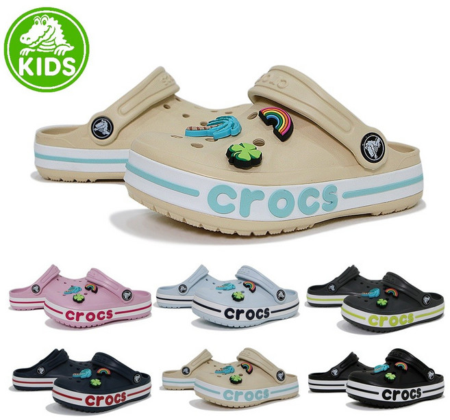 CROCS 정품 크록스 바야밴드 클로그 키즈 토들러 레츄 악세사리
