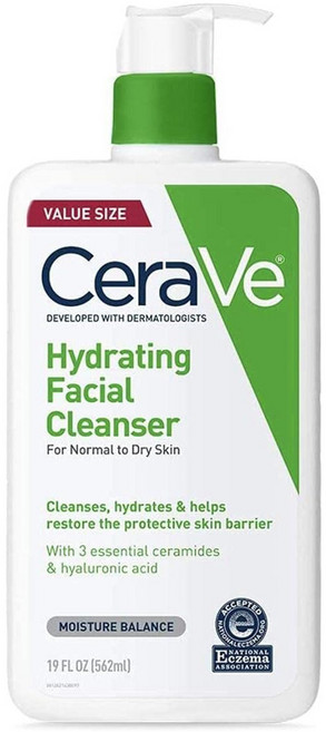 CeraVe 適樂膚 Hydrating Facial Cleanser For Normal To Dry Skin, 1個, 562ml