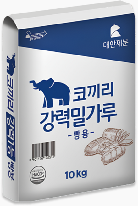 대한제분 코끼리 강력밀가루 (피자용) 10kg, 1개