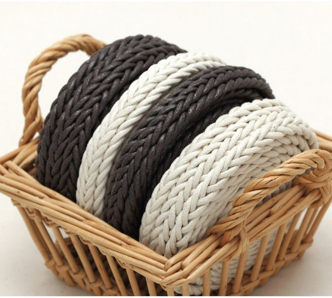 혜인천 오시도리 꽈배기 가방끈 18mm/28mm 2컬러, [65-554] 18mm 아이보리, 1개