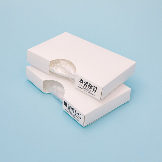 [비다하우스] 서랍정리함 비닐봉지 정리함, 화이트(소), 1개