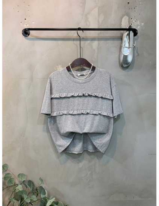 씨샵인더룸 / 무료배송러디 무지 프릴 반팔 티셔츠 3color 1210242