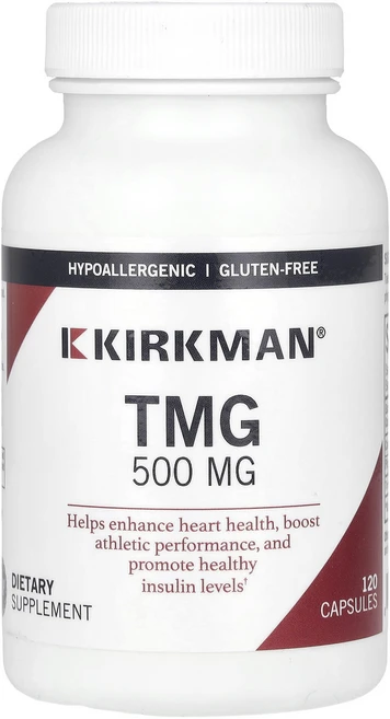 Kirkman Labs TMG 500mg 캡슐 120정, 4개 - 쿠팡