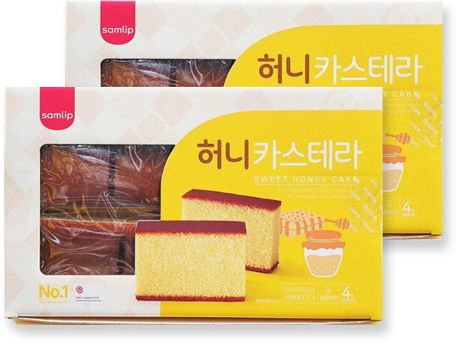 삼립 허니 카스테라 155g4입 620g_2BOX, 2박스, 620g
