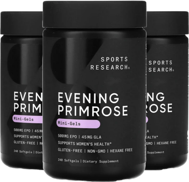 Sports Research 스포츠 리서치 달맞이꽃 추출 500mg Evening Primrose, 240정, 3개 - 쿠팡