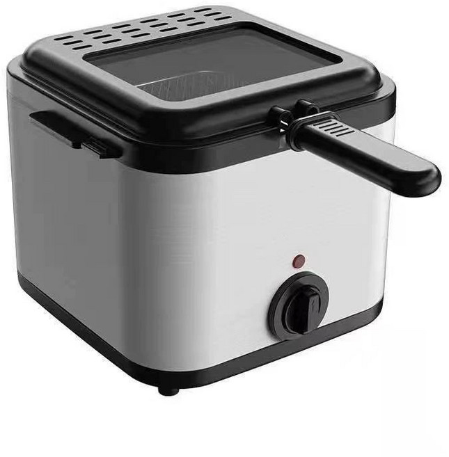 迷你電炸鍋 家用小型不銹鋼炸雞排油炸鍋 110V, 臺灣用110V美規, 1個