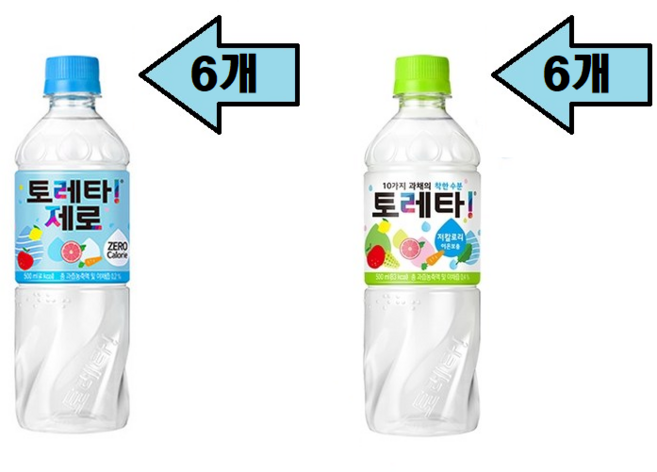 토레타 제로 500ml 6개 + 토레타 500ml 6개 / 총 12개