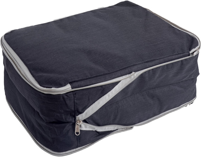 拉鍊壓縮收納包 (雙層M), 1個, 1個裝