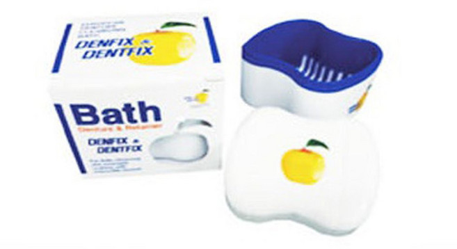 덴트픽스 틀니세정컵 1P 틀니통 교정기 덴쳐컵 보관함, 1개입, 1개