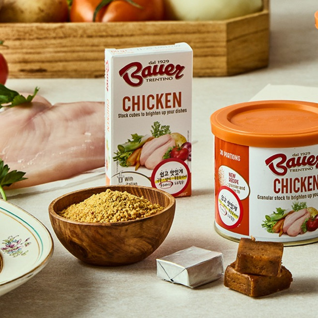 바우어 치킨 스톡 큐브 60g (6개입), 1개