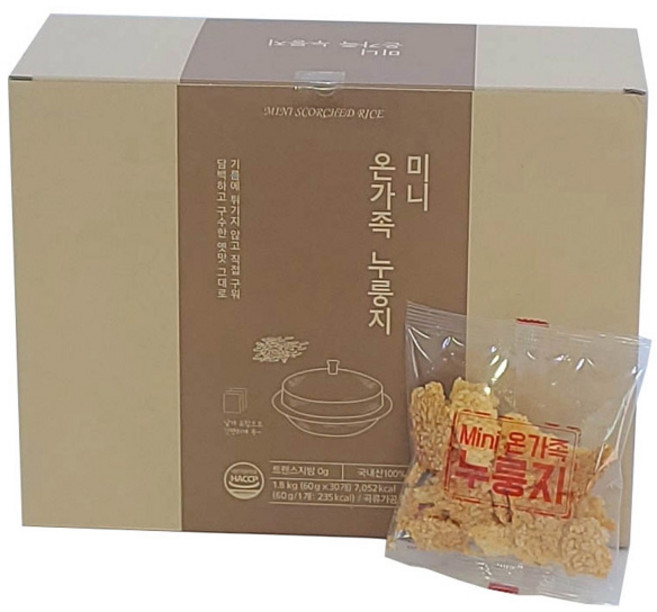 60g 30 미니 누룽지 x 온가족, 1