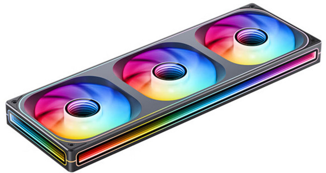 Jonsbo ZB-120/240/360 결합 케이스 팬 360 양면 천 레이어 미러 120mm PWM CPU 냉각 ZB-240BR ARGB 역방향, [01] A-RGB, [01] 기타, 01 기타, 1개